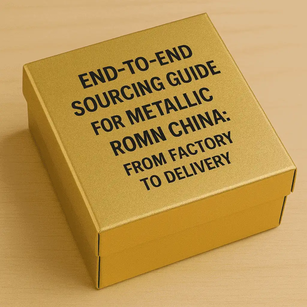 End-to-End Sourcing Guide for Metallic Paper Boxes in China: From Factory to Delivery